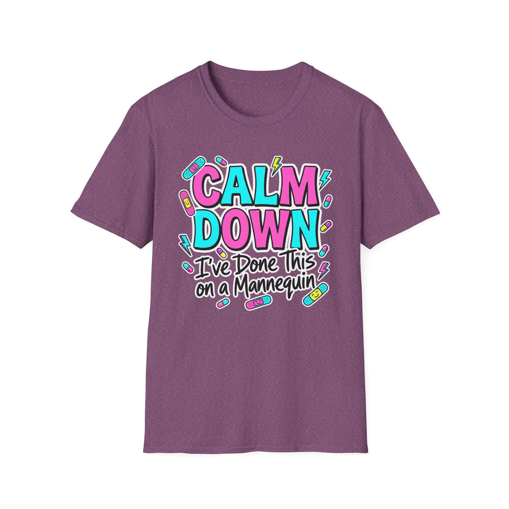 Calm Down Pink and Blue T-Shirt