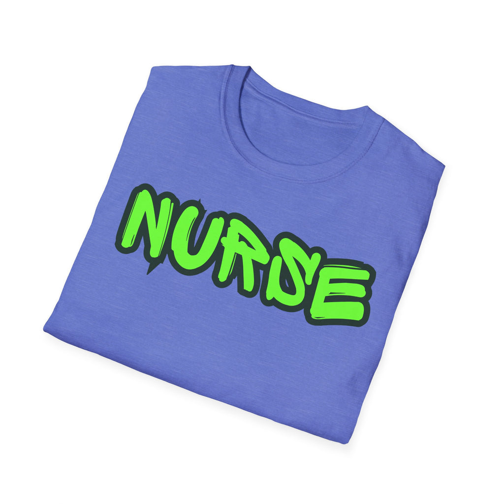 Neon Green Graffiti Nurse T-Shirt