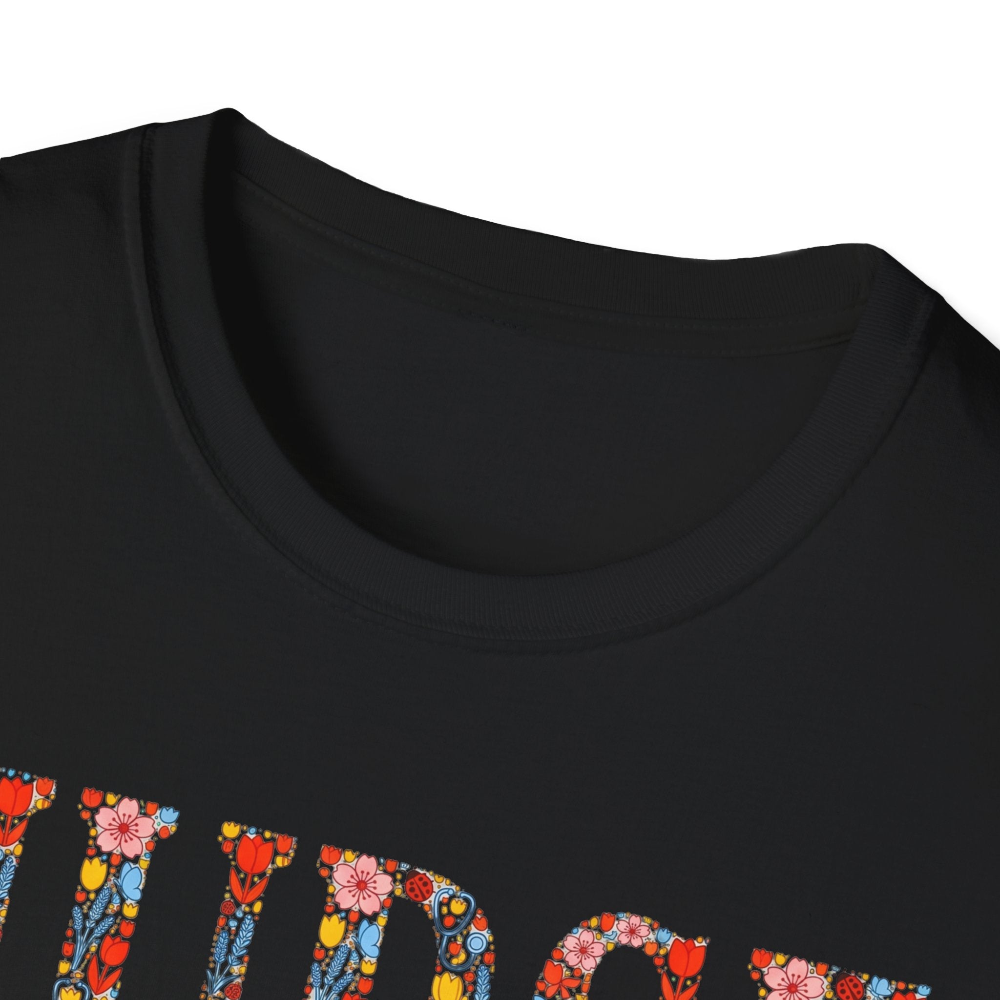 Ladybug Floral Nurse T-Shirt