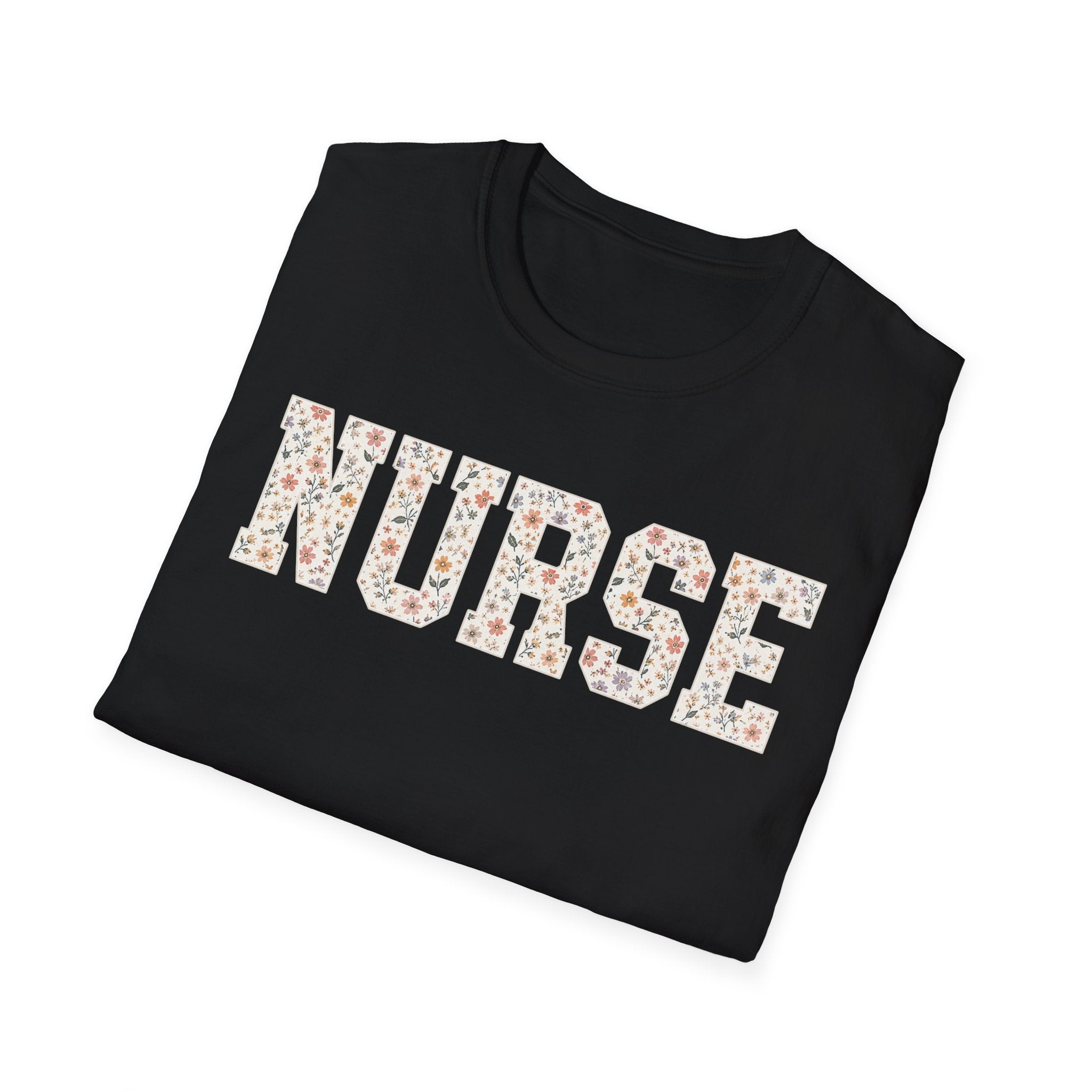 Varsity Floral Nurse T-Shirt