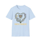 NICU Nurse Floral Stethoscope T-Shirt