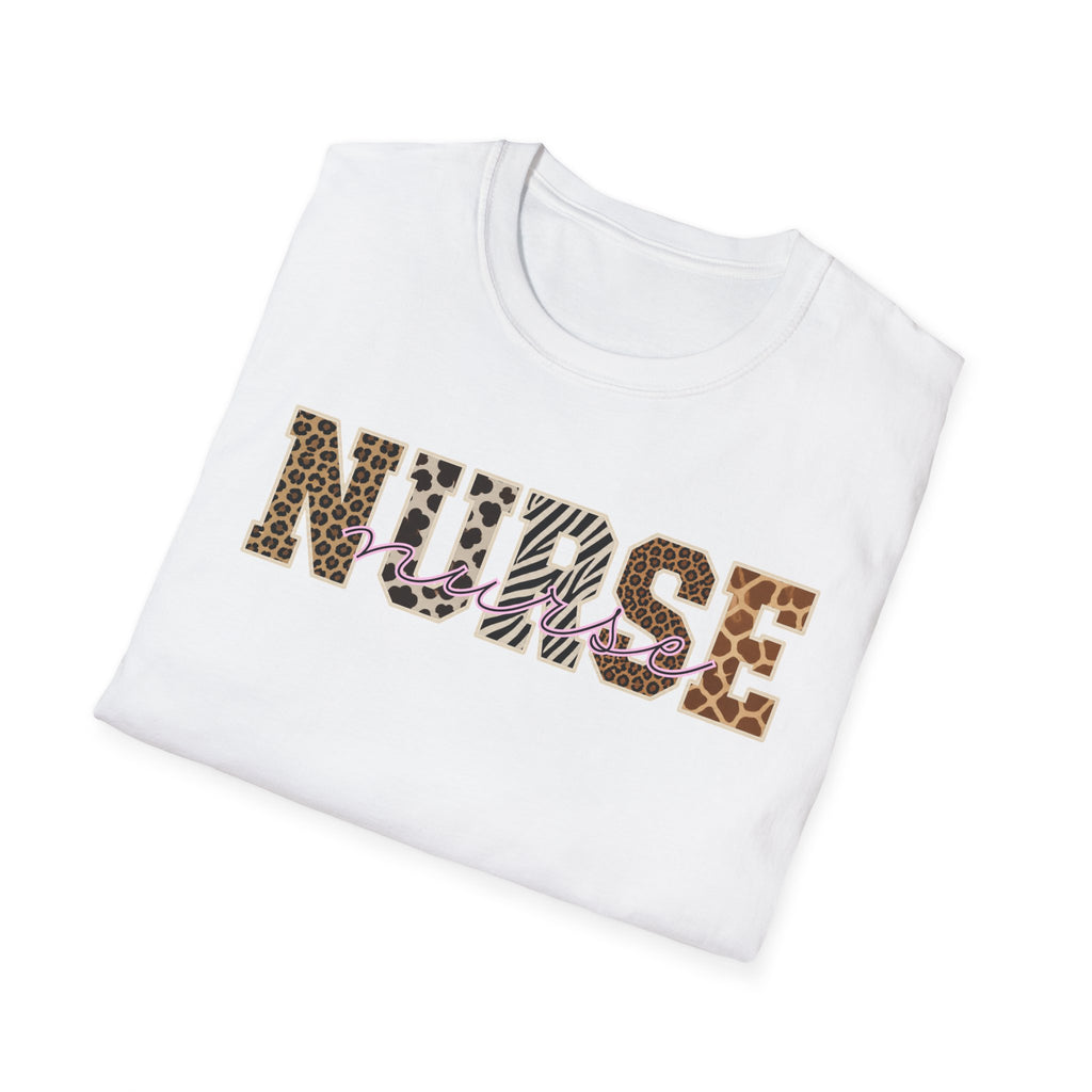 Animal Print Varsity Nurse T-Shirt
