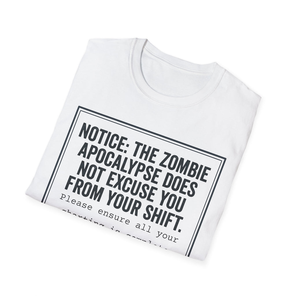 Zombie Apocalypse Notice T-Shirt