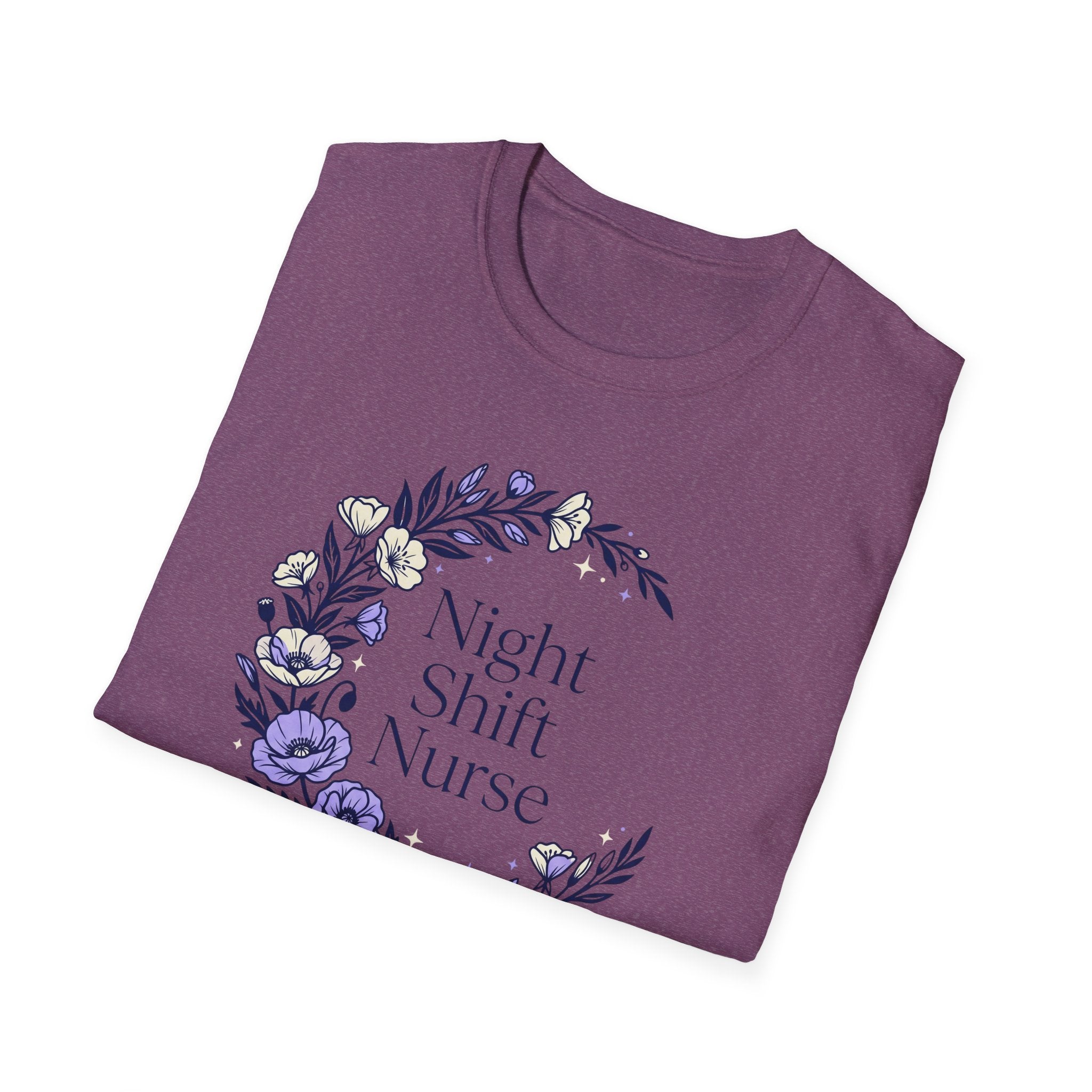 Nightshift Nurse Floral Moon T-Shirt