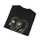 NICU Nurse Floral Stethoscope T-Shirt