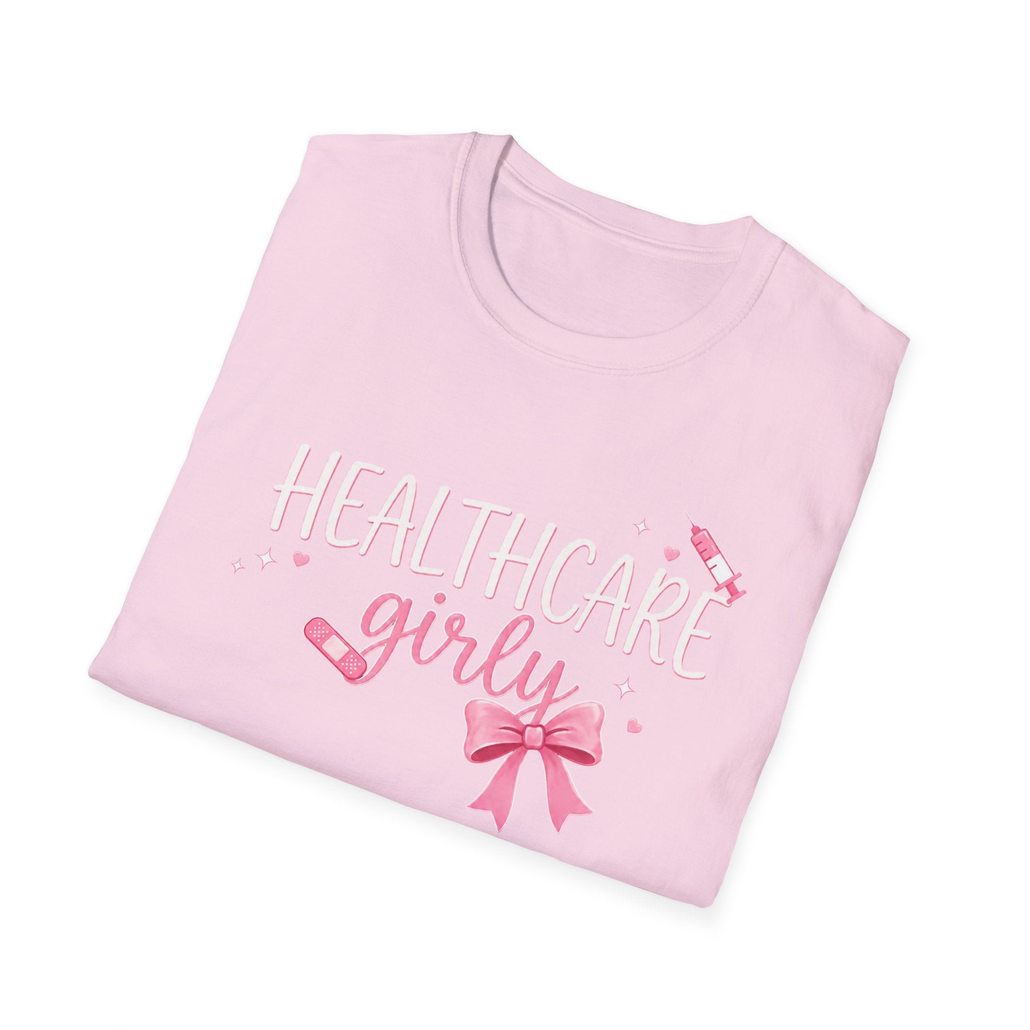 Pink Healthcare Girly T-Shirt