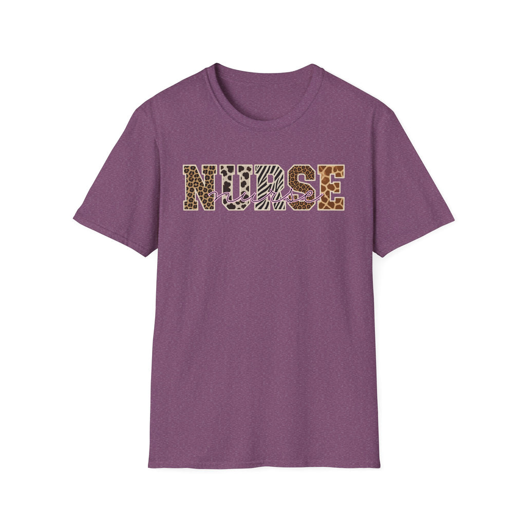 Animal Print Varsity Nurse T-Shirt