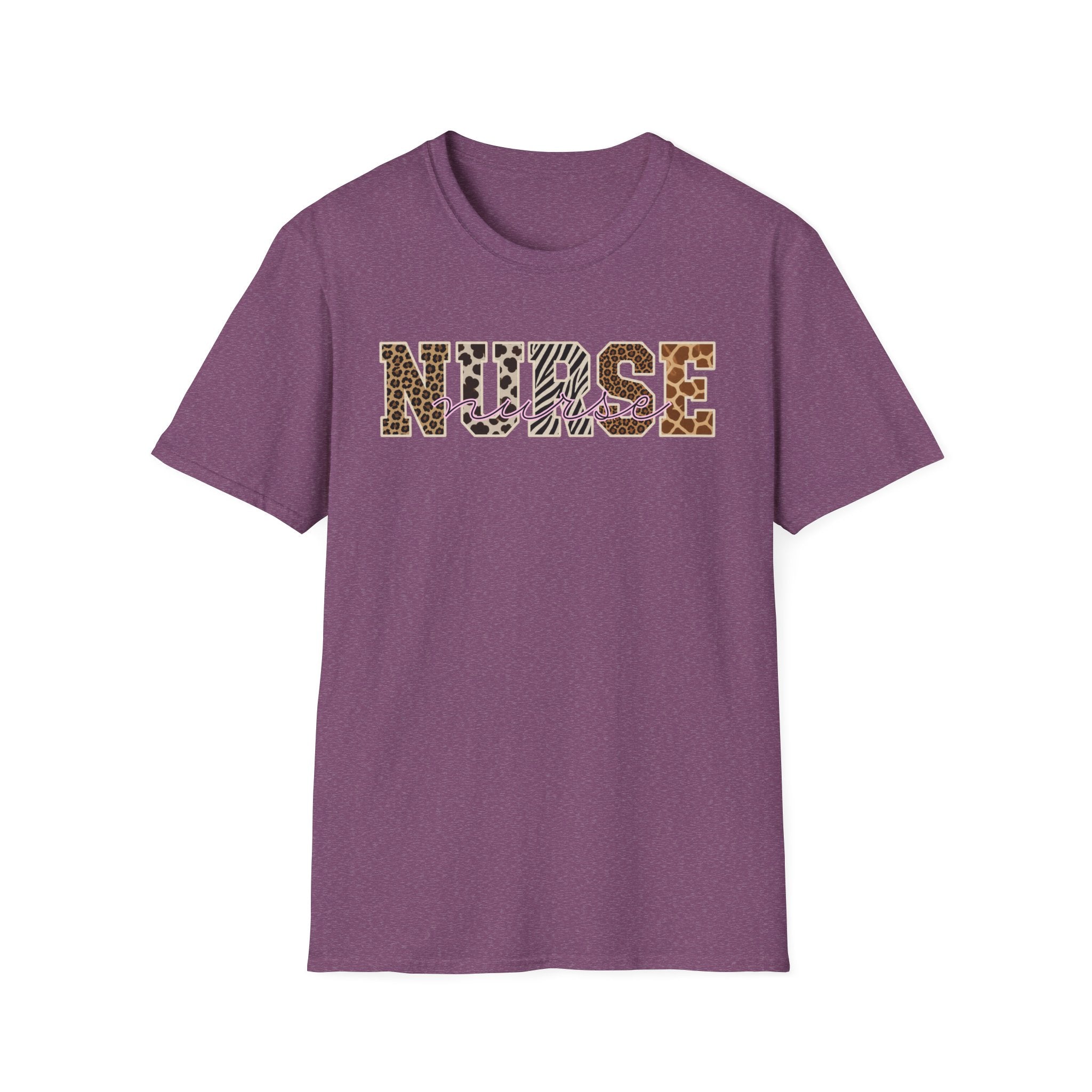 Animal Print Varsity Nurse T-Shirt