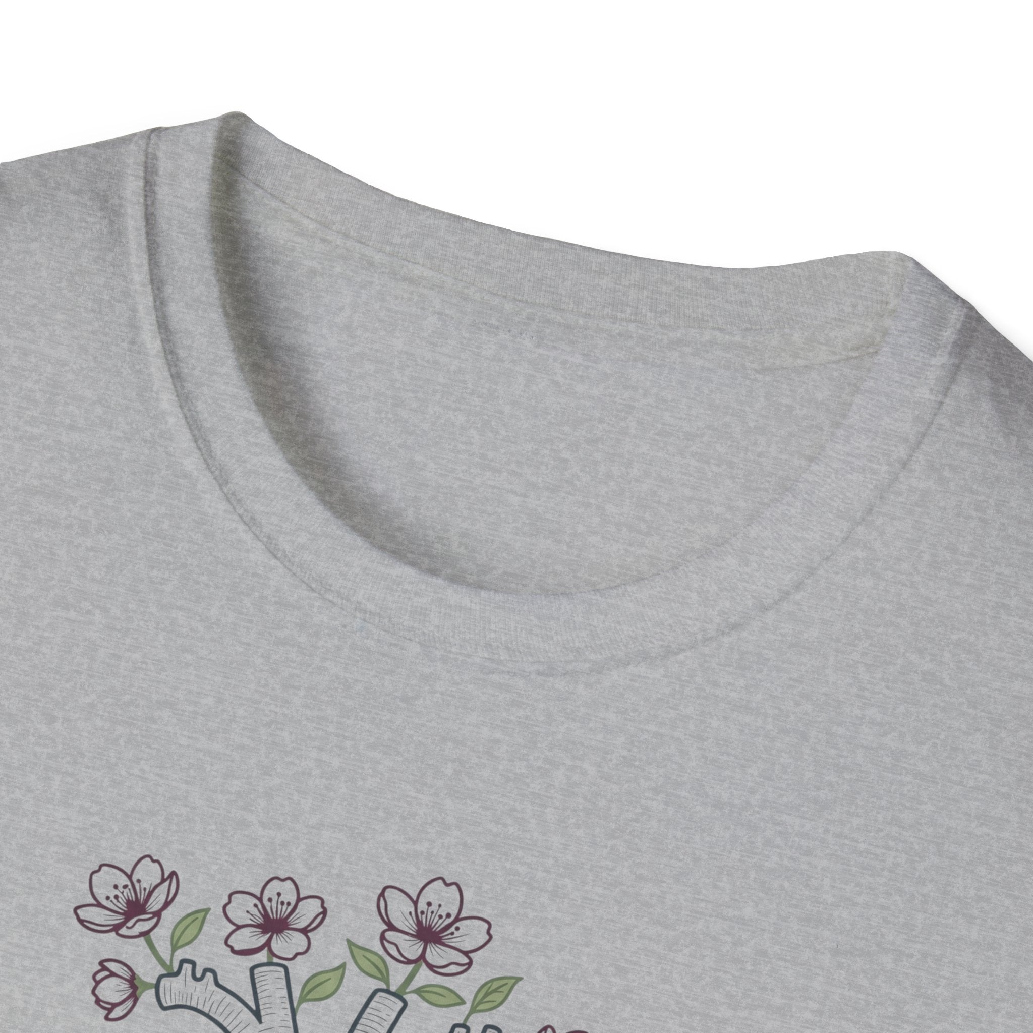 Cardiac Nurse floral Heart T-Shirt