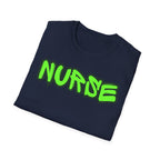 Neon Green Graffiti Nurse T-Shirt