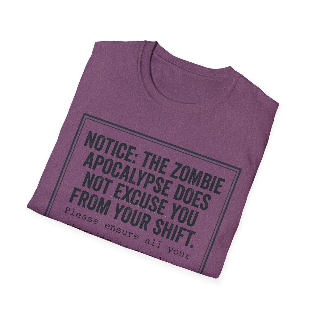 Zombie Apocalypse Notice T-Shirt