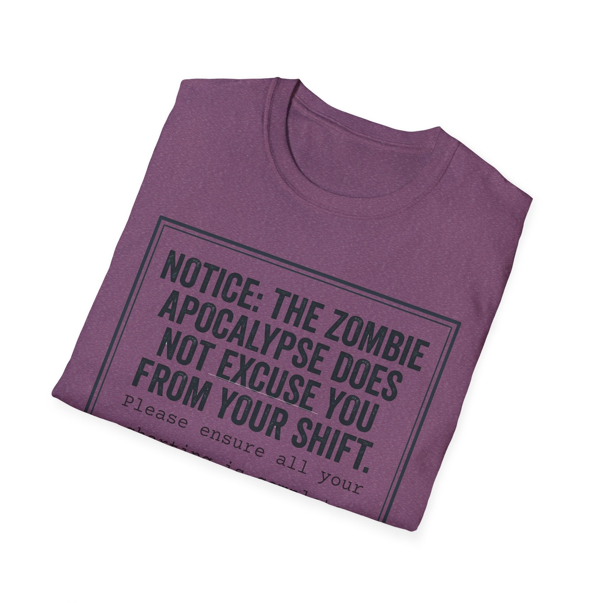 Zombie Apocalypse Notice T-Shirt