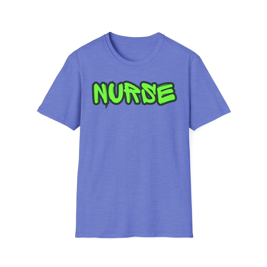 Neon Green Graffiti Nurse T-Shirt
