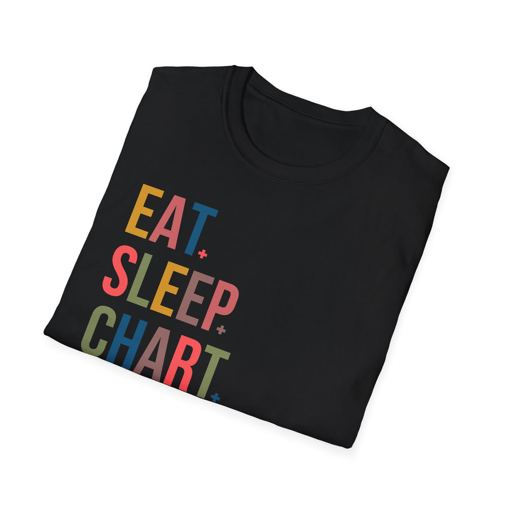 Eat Sleep Chart Repeat T-Shirt