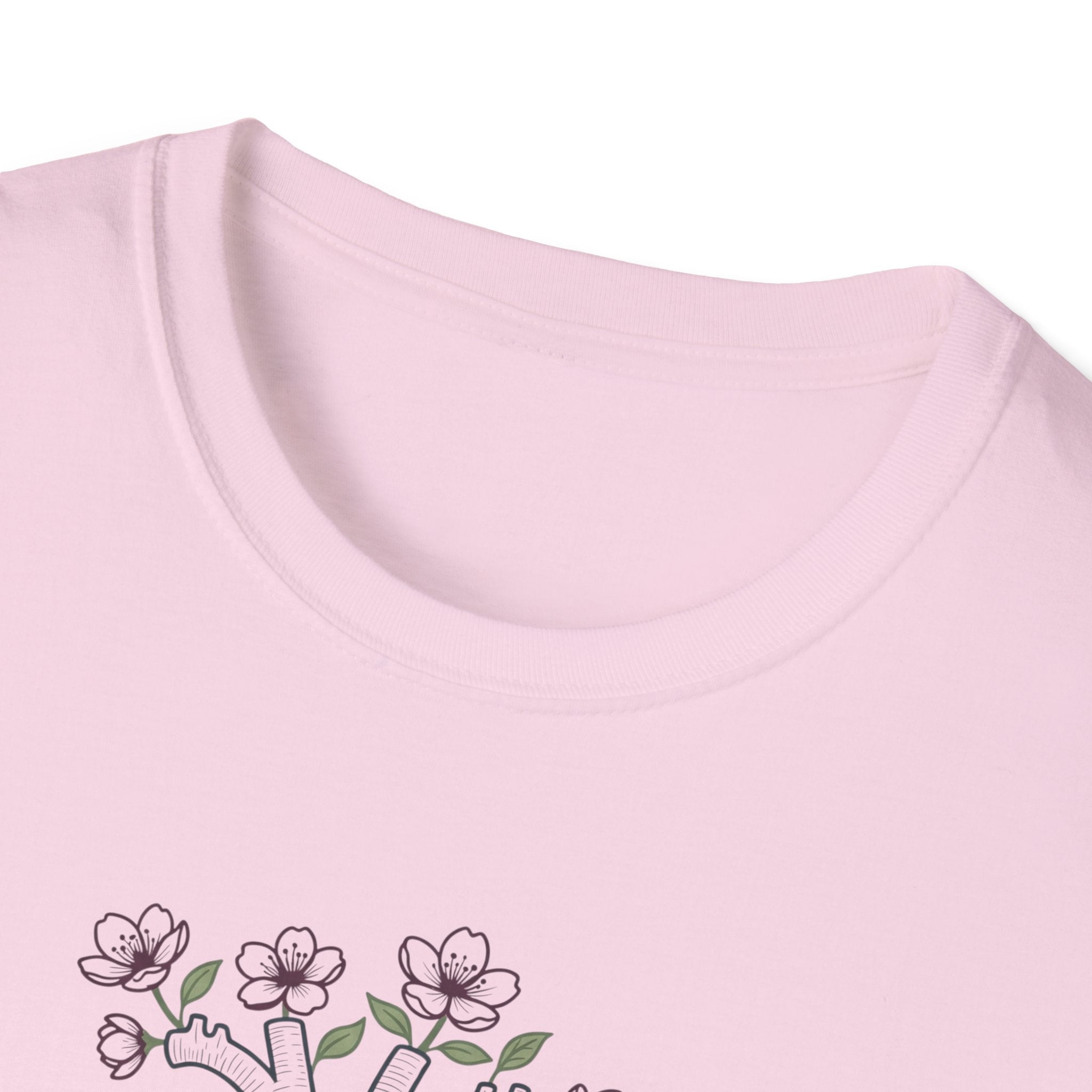 Cardiac Nurse floral Heart T-Shirt