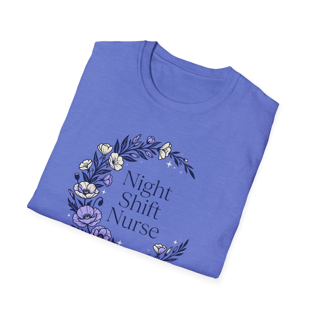 Nightshift Nurse Floral Moon T-Shirt