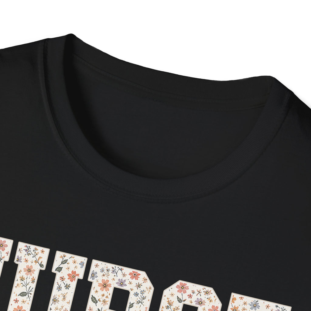 Varsity Floral Nurse T-Shirt