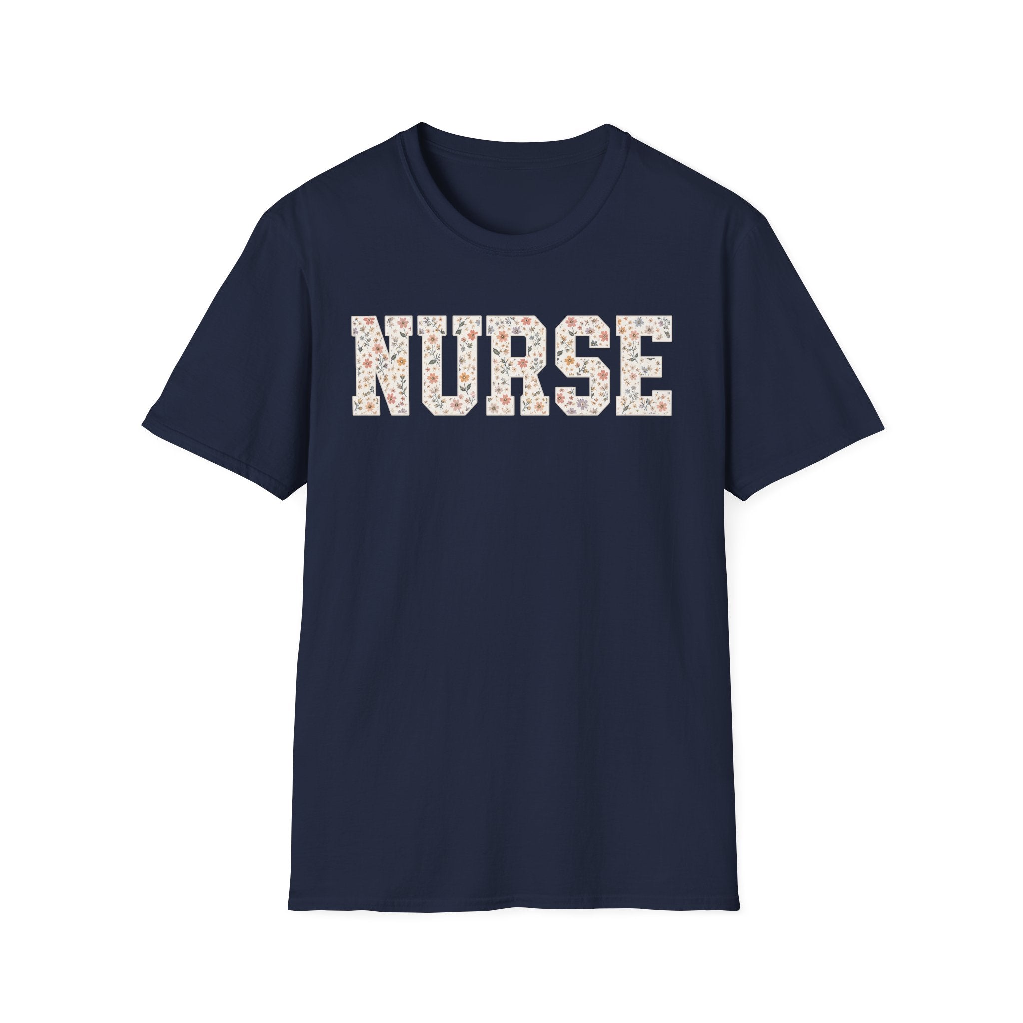 Varsity Floral Nurse T-Shirt