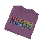 Multicolor Cheetah Print Varsity Nurse T-Shirt