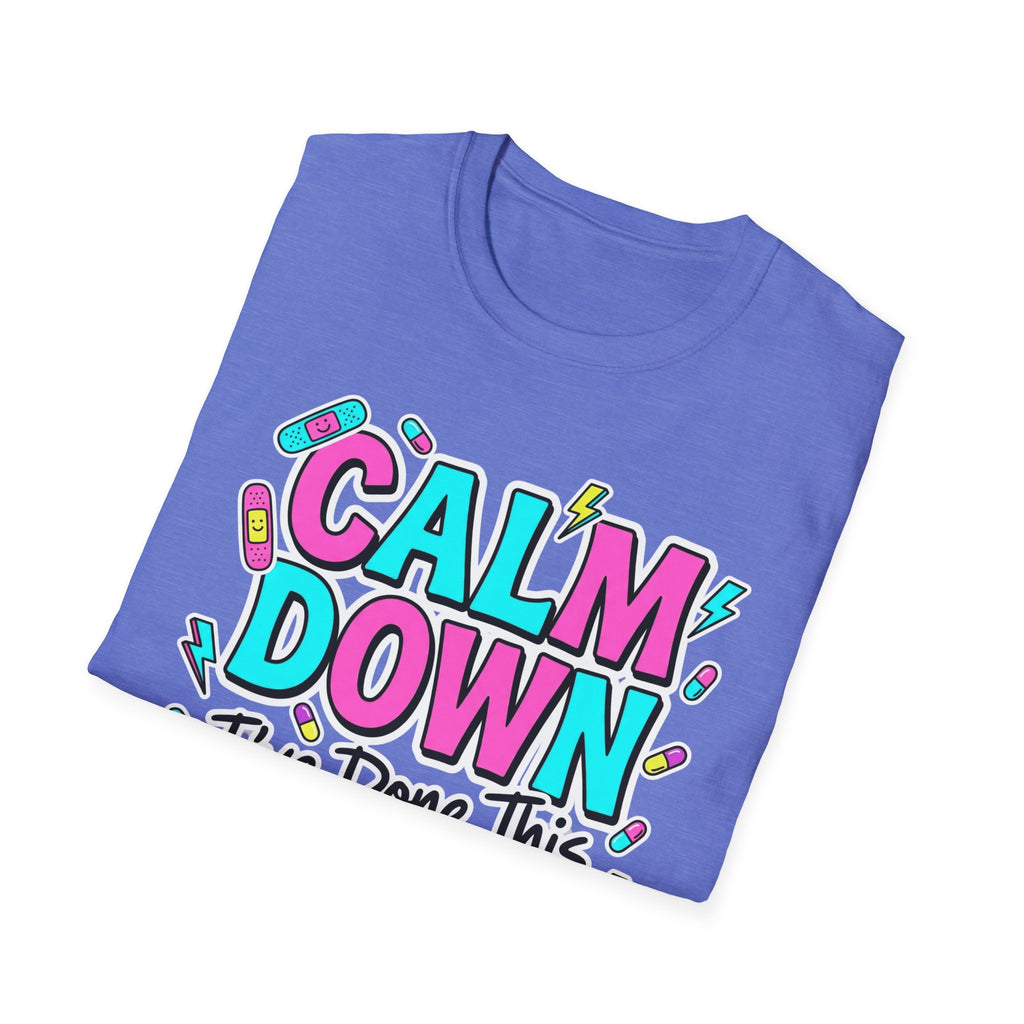 Calm Down Pink and Blue T-Shirt