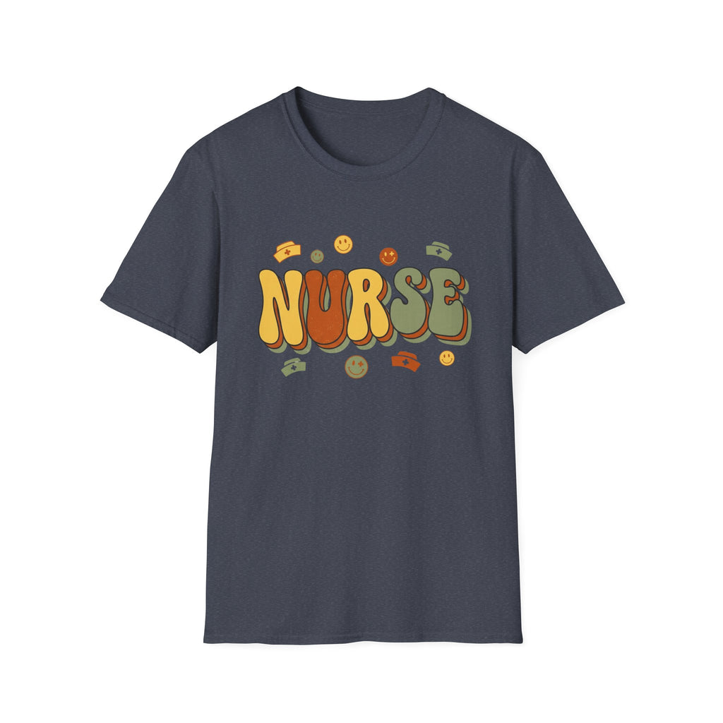 Groovy Bubble Letter Nurse T-Shirt