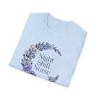 Nightshift Nurse Floral Moon T-Shirt