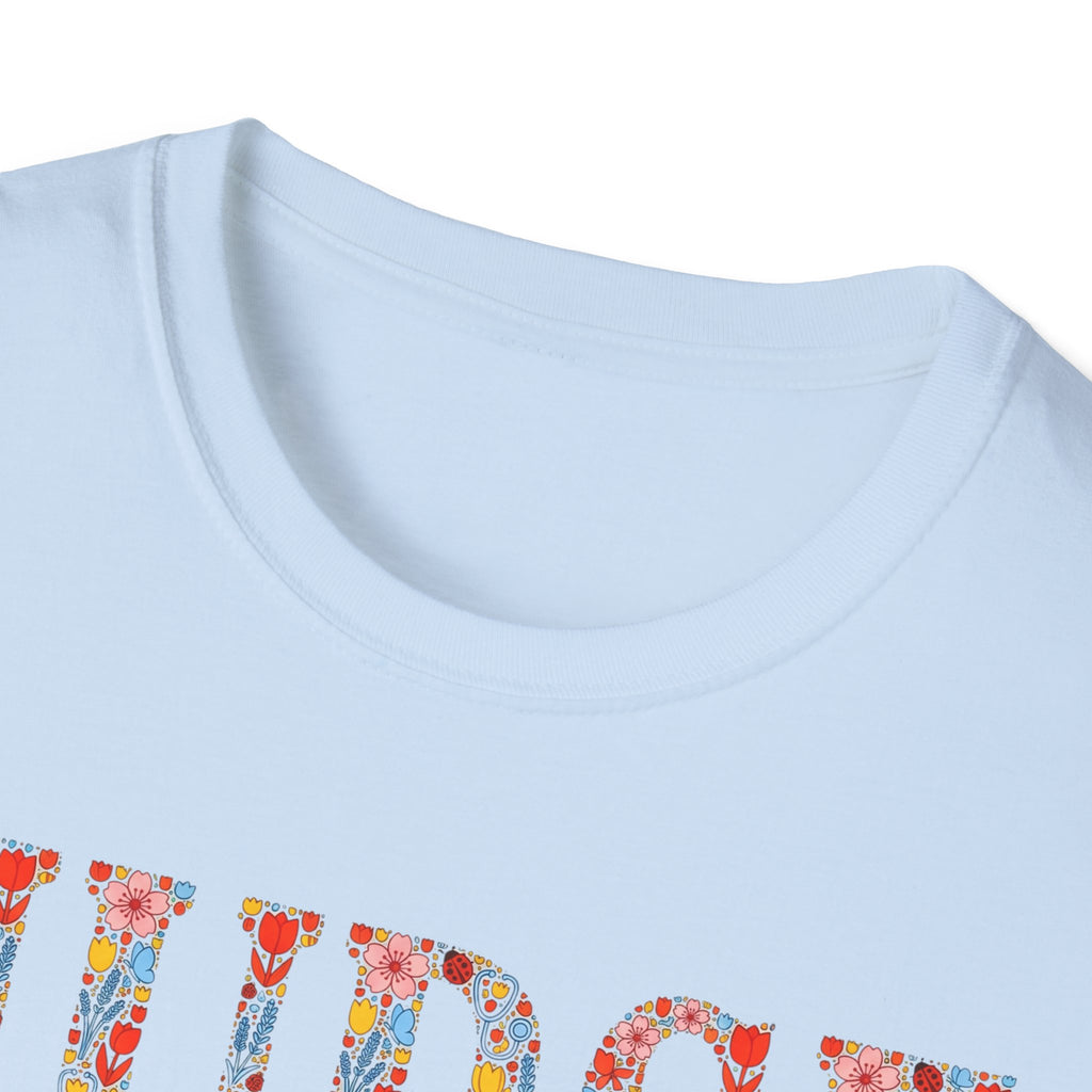 Ladybug Floral Nurse T-Shirt