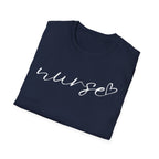 Nurse Script in White T-Shirt