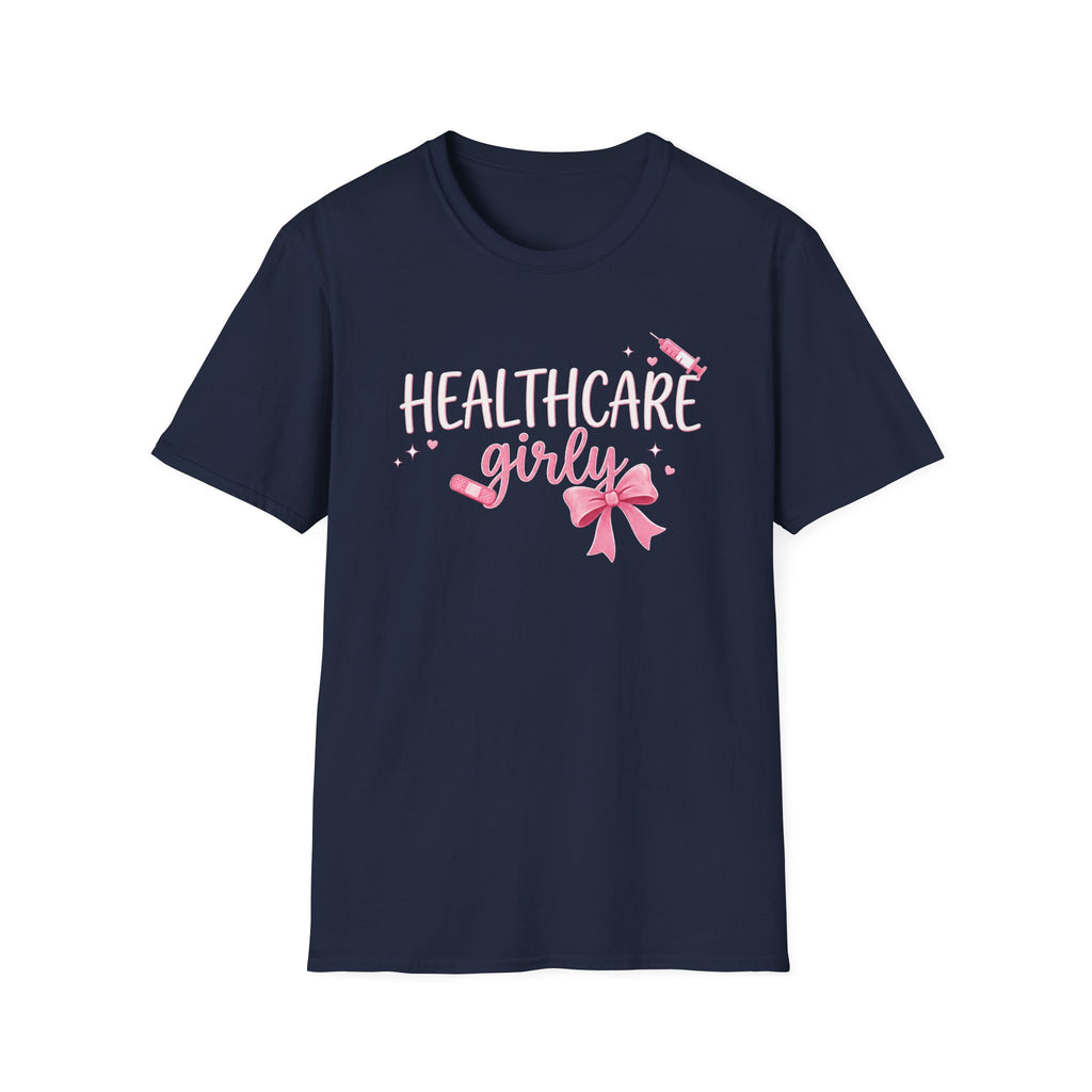 Pink Healthcare Girly T-Shirt