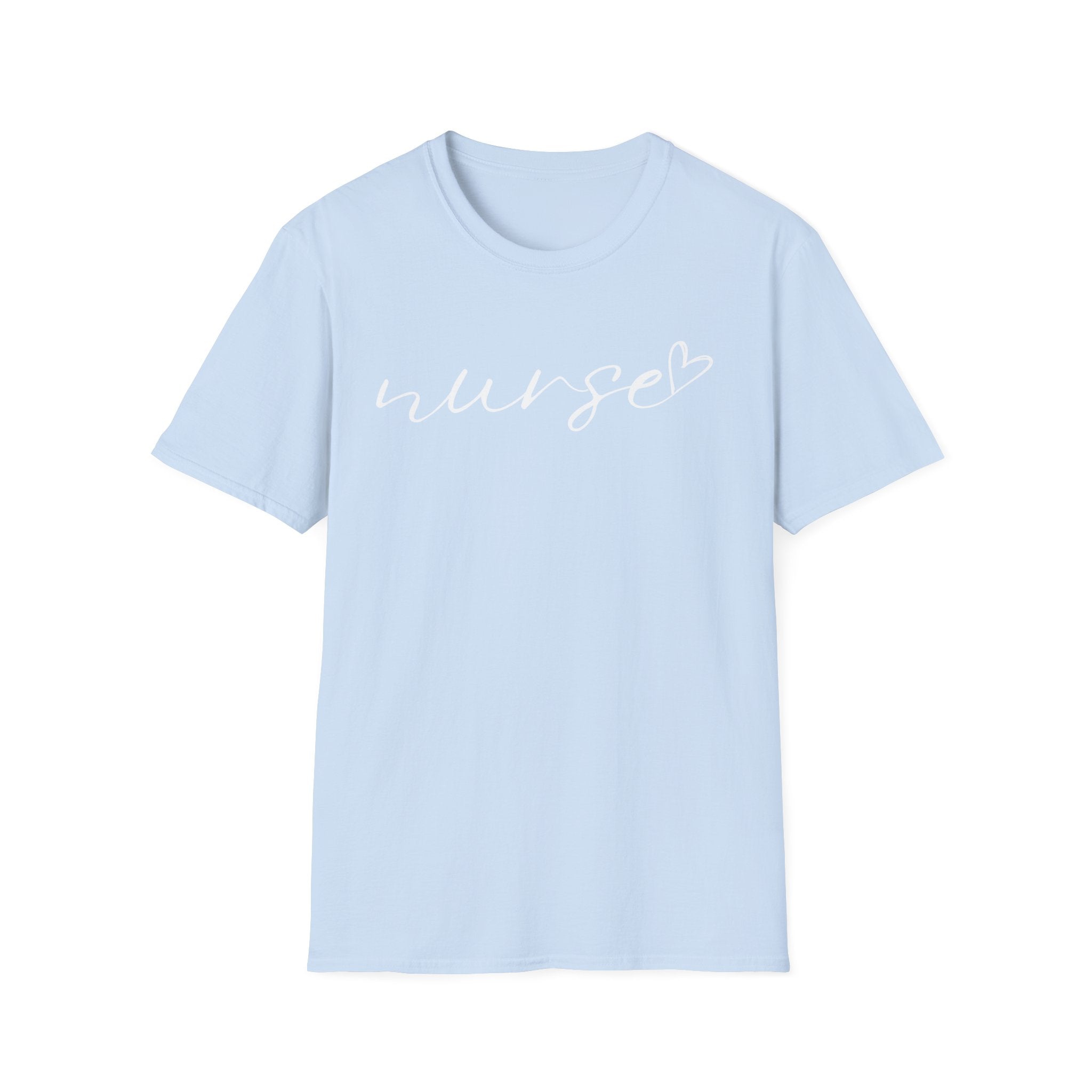 Nurse Script in White T-Shirt