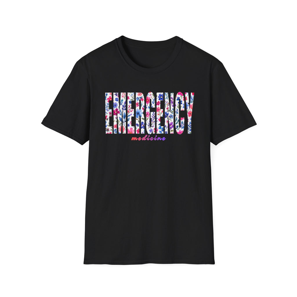 Emergency Medicine Floral T-Shirt