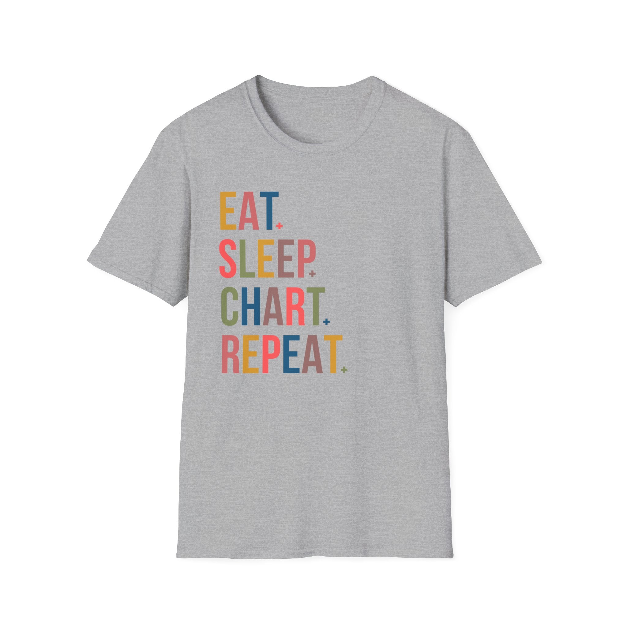 Eat Sleep Chart Repeat T-Shirt