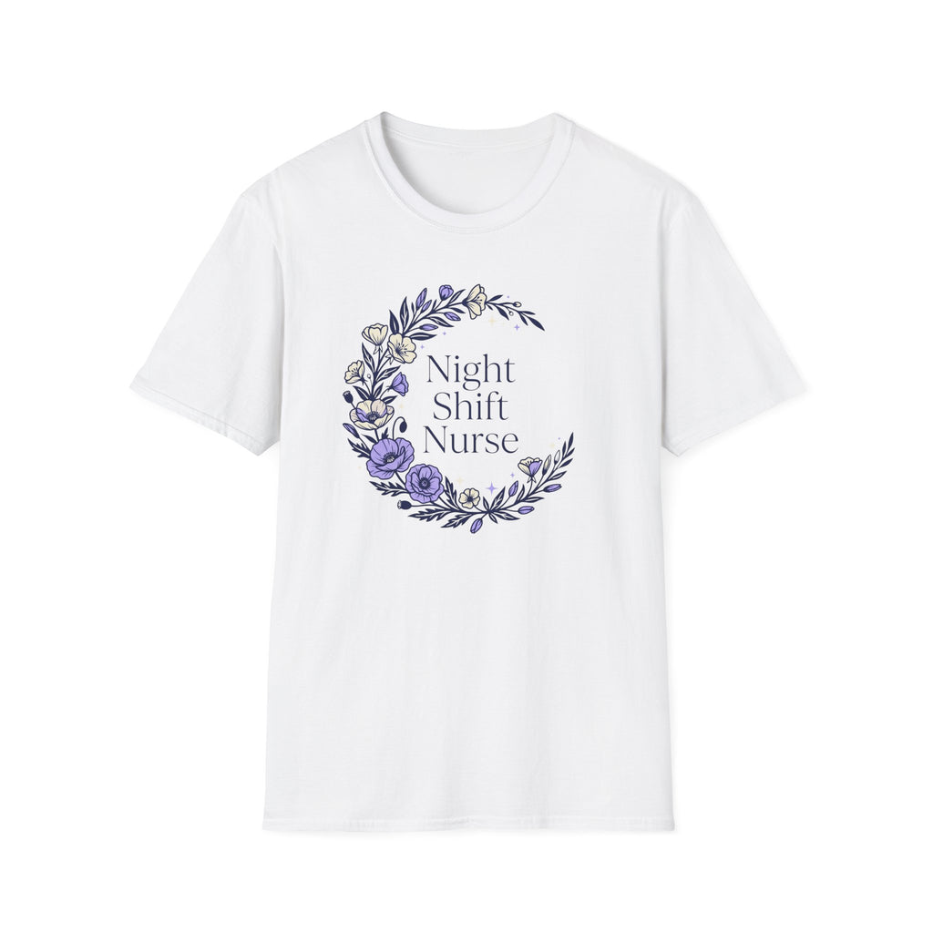 Nightshift Nurse Floral Moon T-Shirt