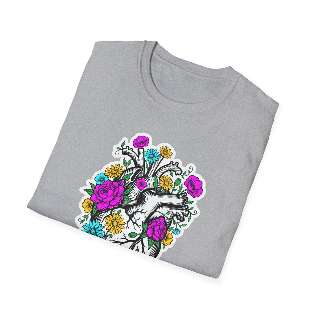 Bright Floral Heart T-Shirt