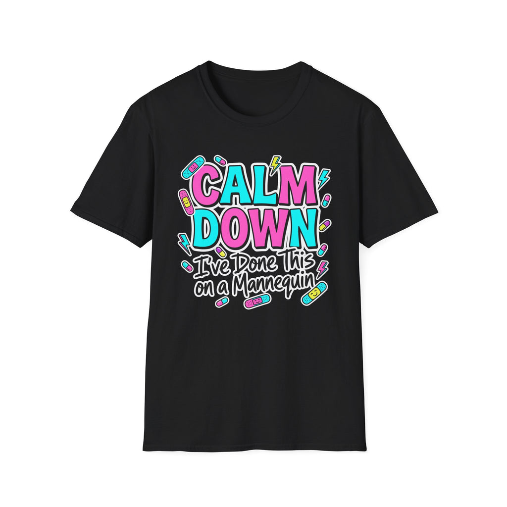 Calm Down Pink and Blue T-Shirt