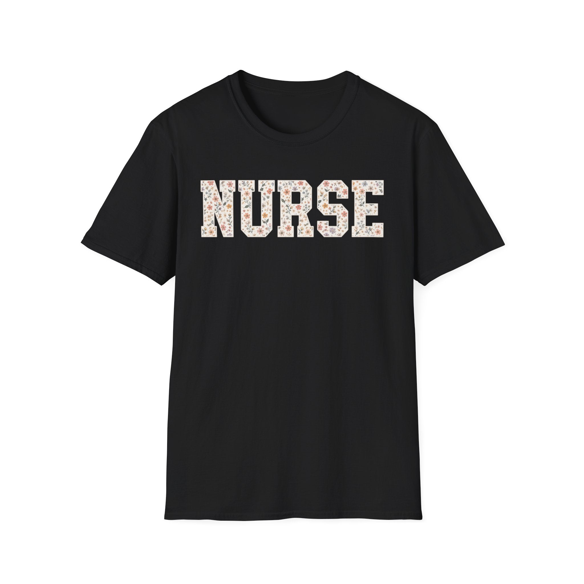 Varsity Floral Nurse T-Shirt