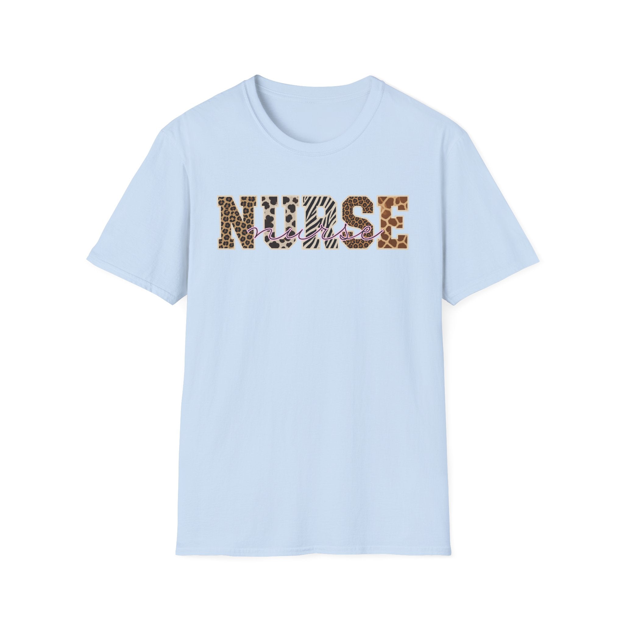 Animal Print Varsity Nurse T-Shirt