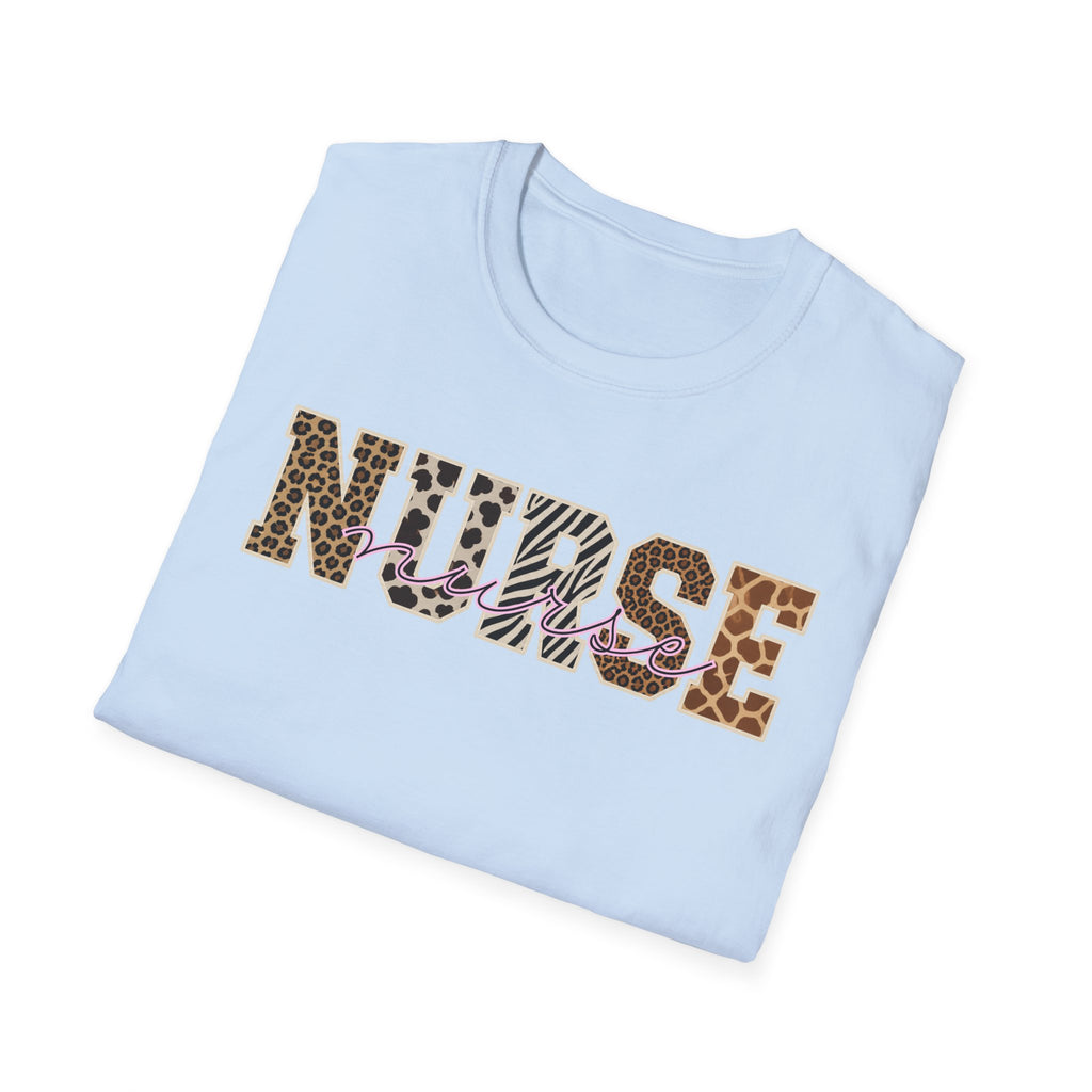Animal Print Varsity Nurse T-Shirt