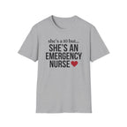 She's a 10 Emergency Nurse Heart Dark T-Shirt