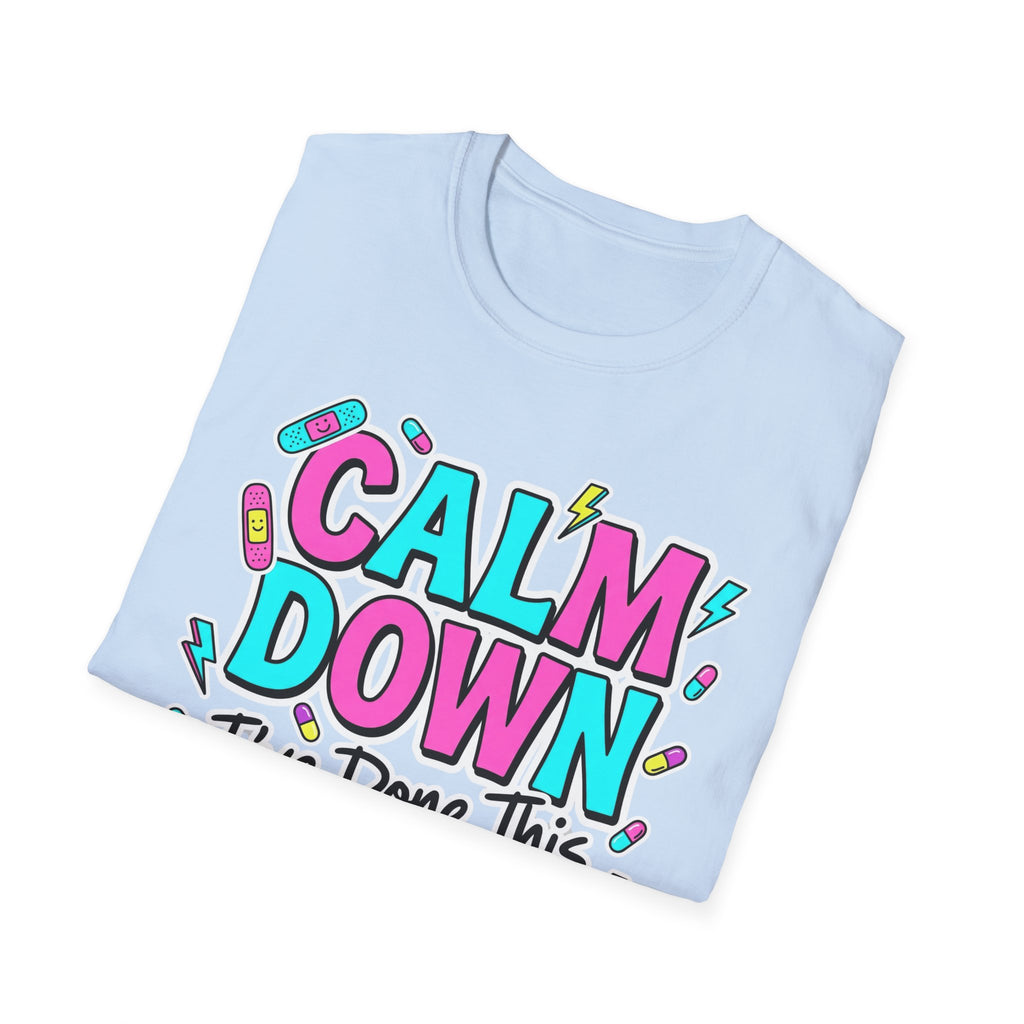 Calm Down Pink and Blue T-Shirt