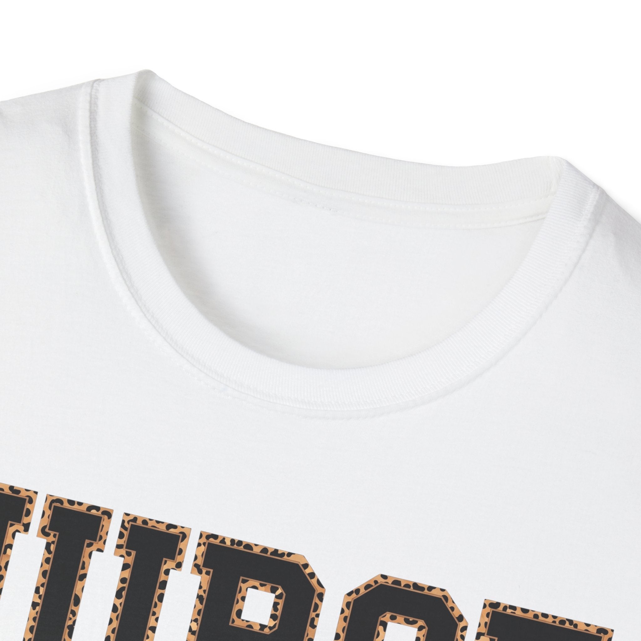 Cheetah Print Outline Varsity Nurse T-Shirt
