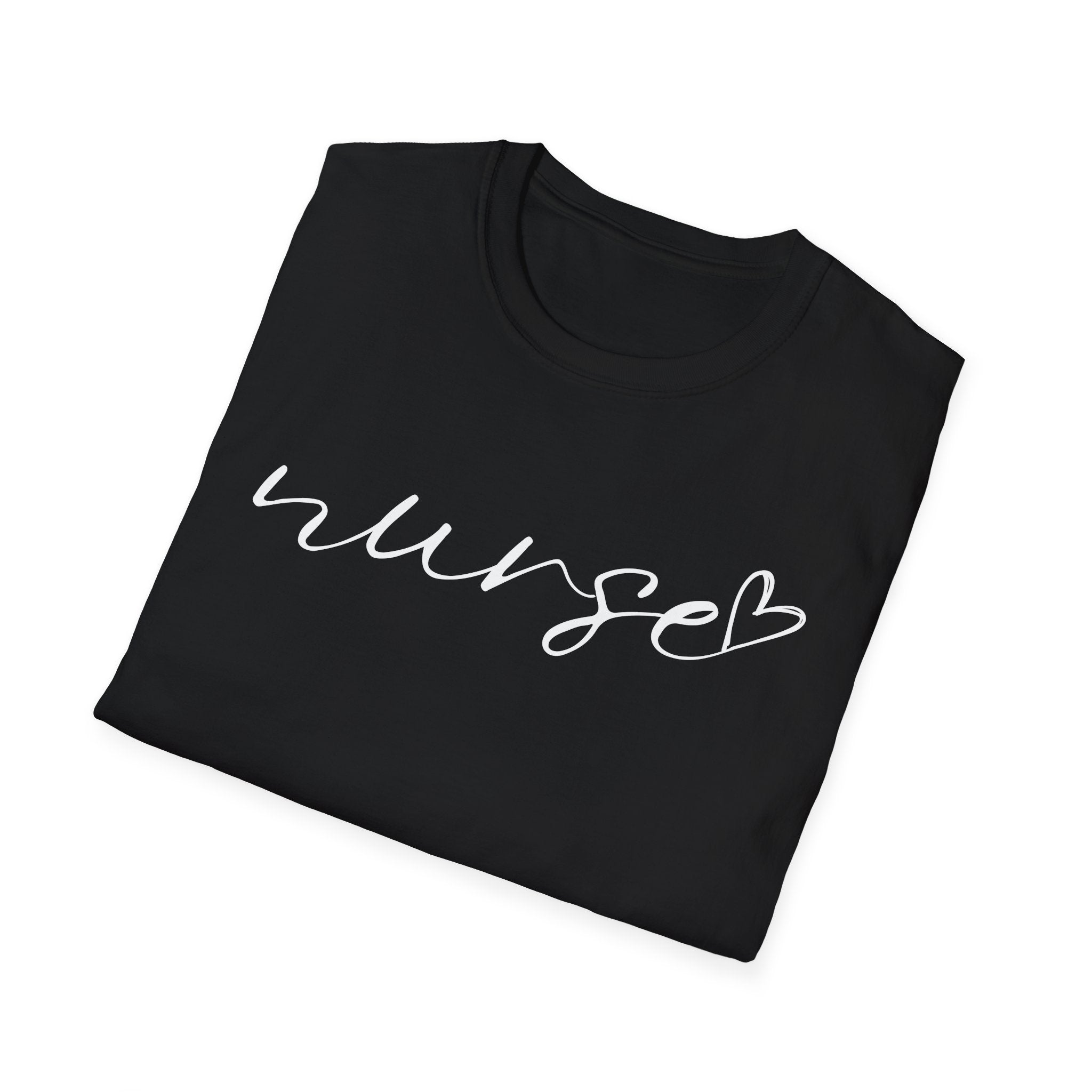 Nurse Script in White T-Shirt