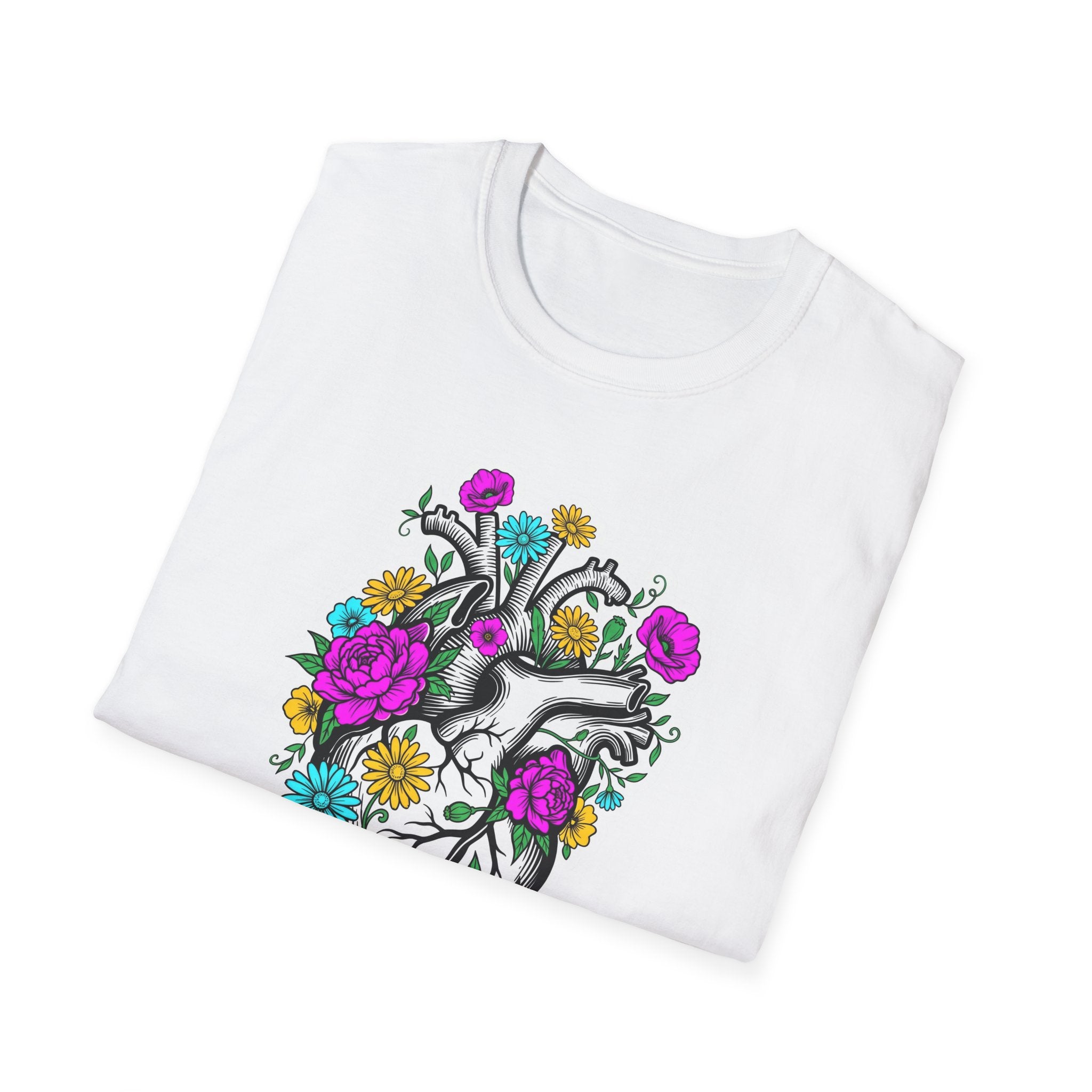 Bright Floral Heart T-Shirt