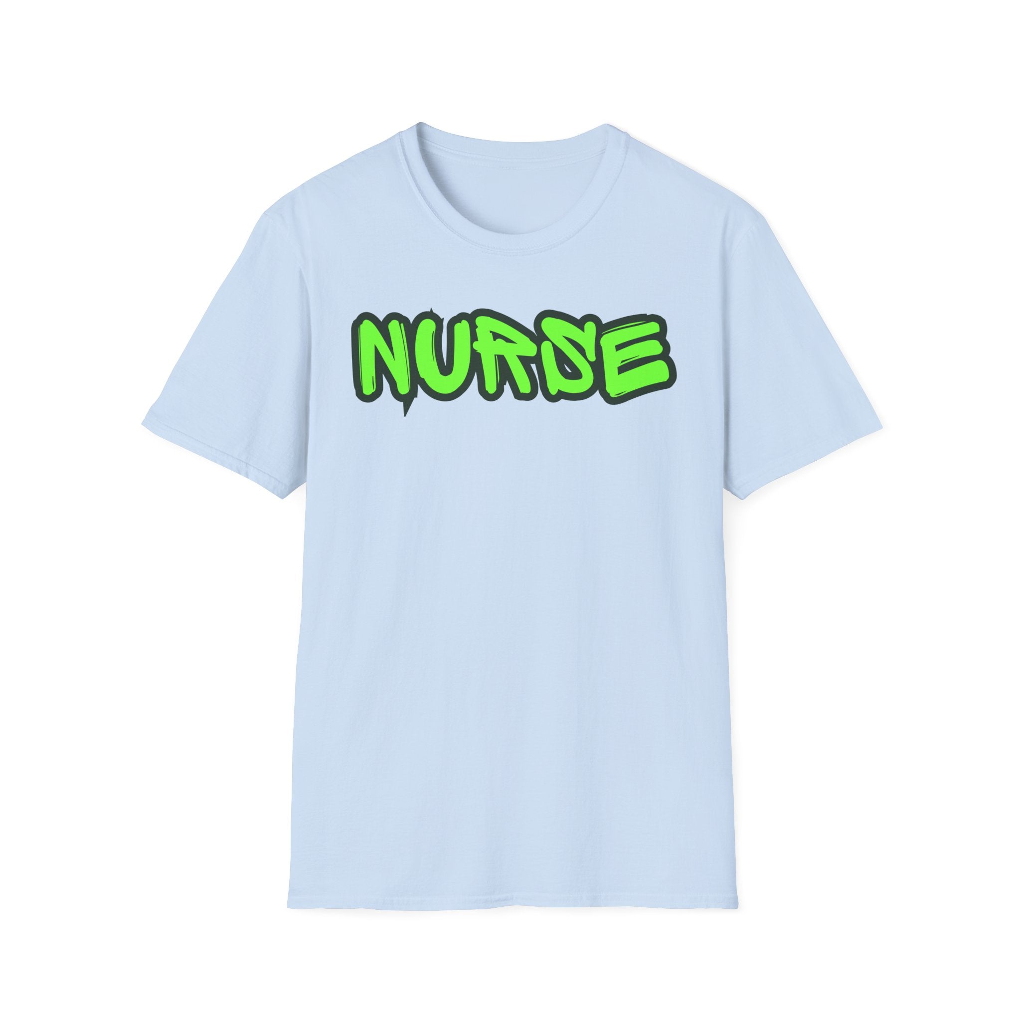 Neon Green Graffiti Nurse T-Shirt