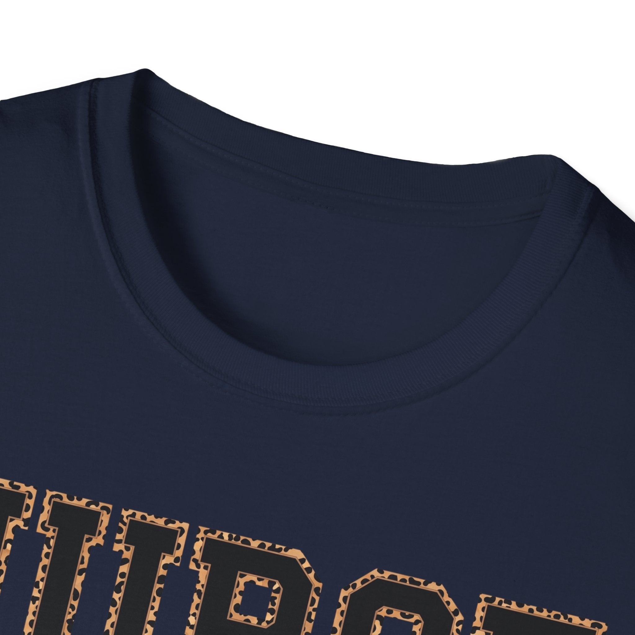 Cheetah Print Outline Varsity Nurse T-Shirt