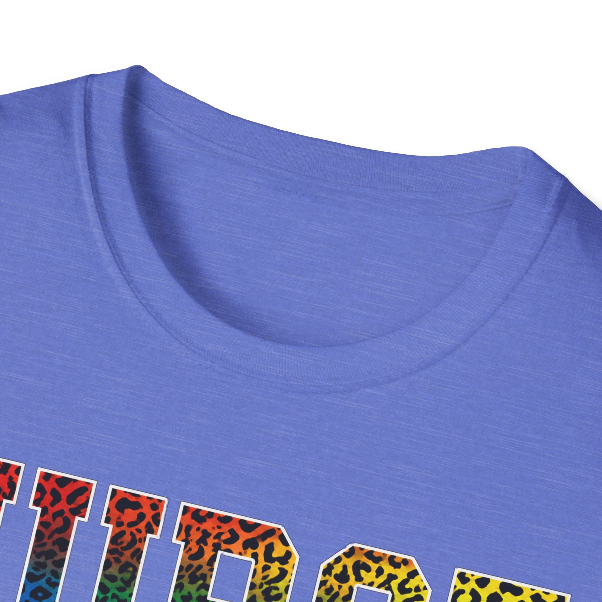 Multicolor Cheetah Print Varsity Nurse T-Shirt