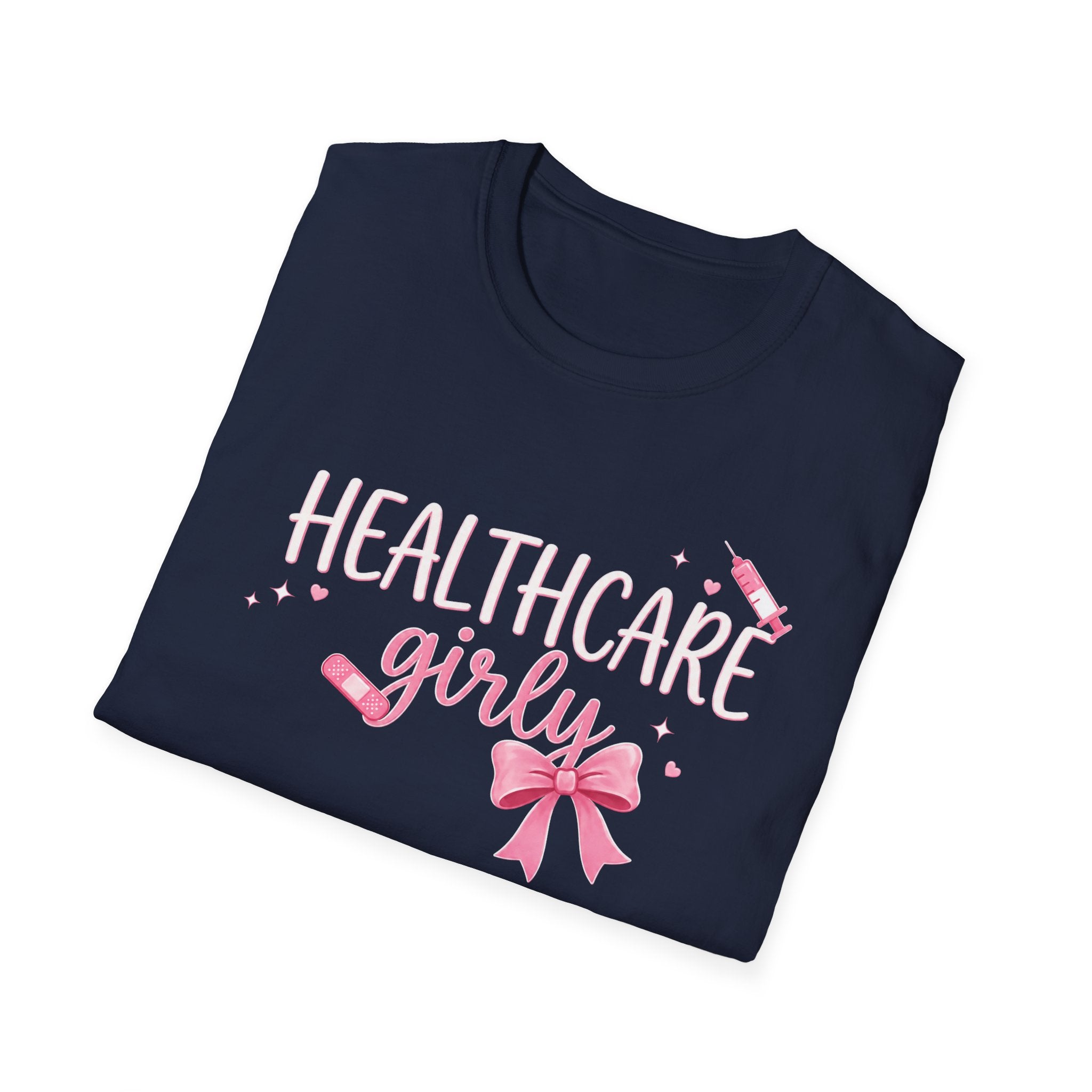 Pink Healthcare Girly T-Shirt