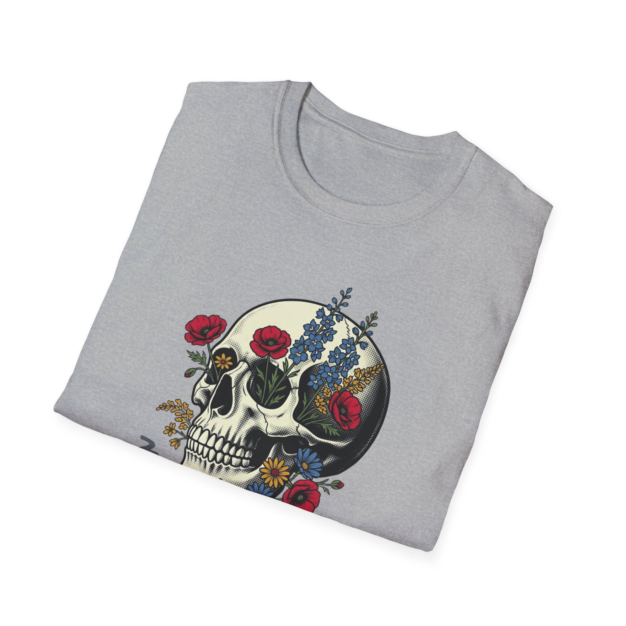Neuro Nurse Floral Skull T-Shirt