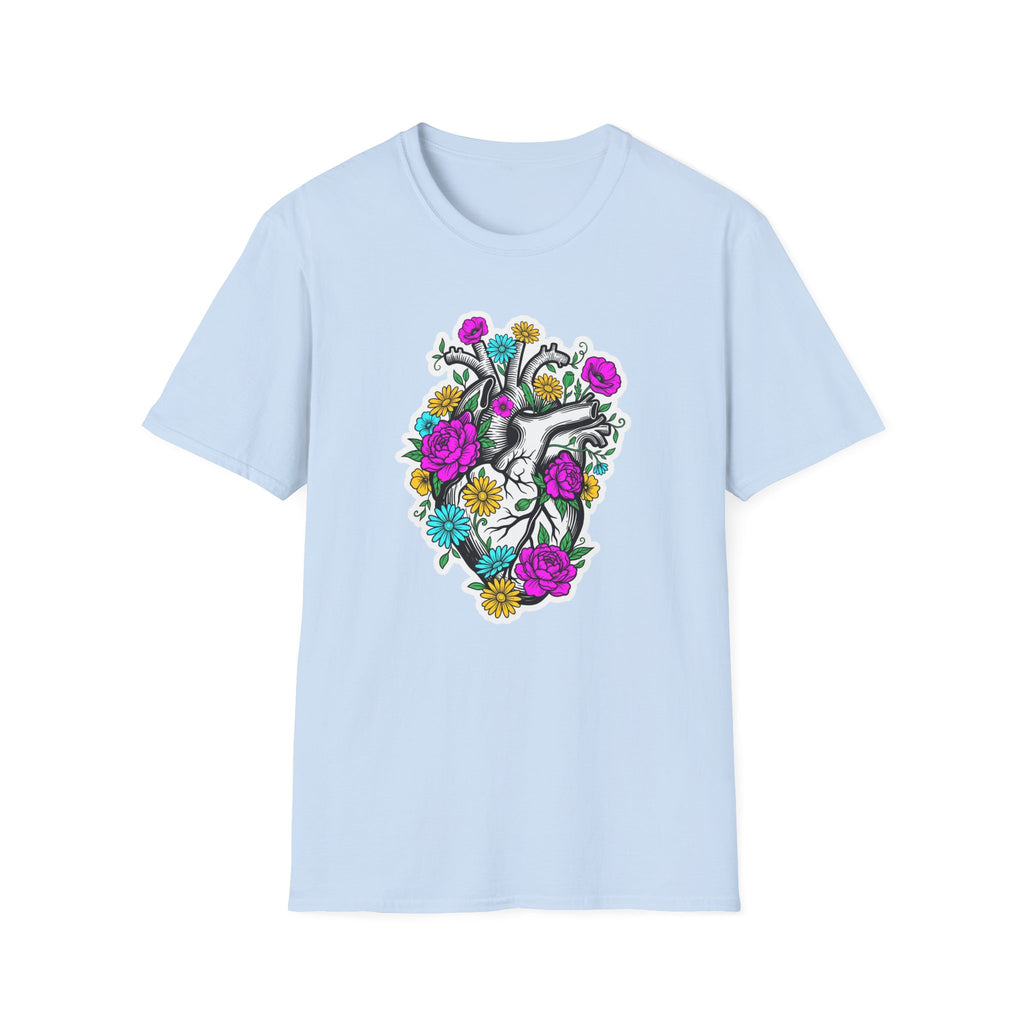 Bright Floral Heart T-Shirt