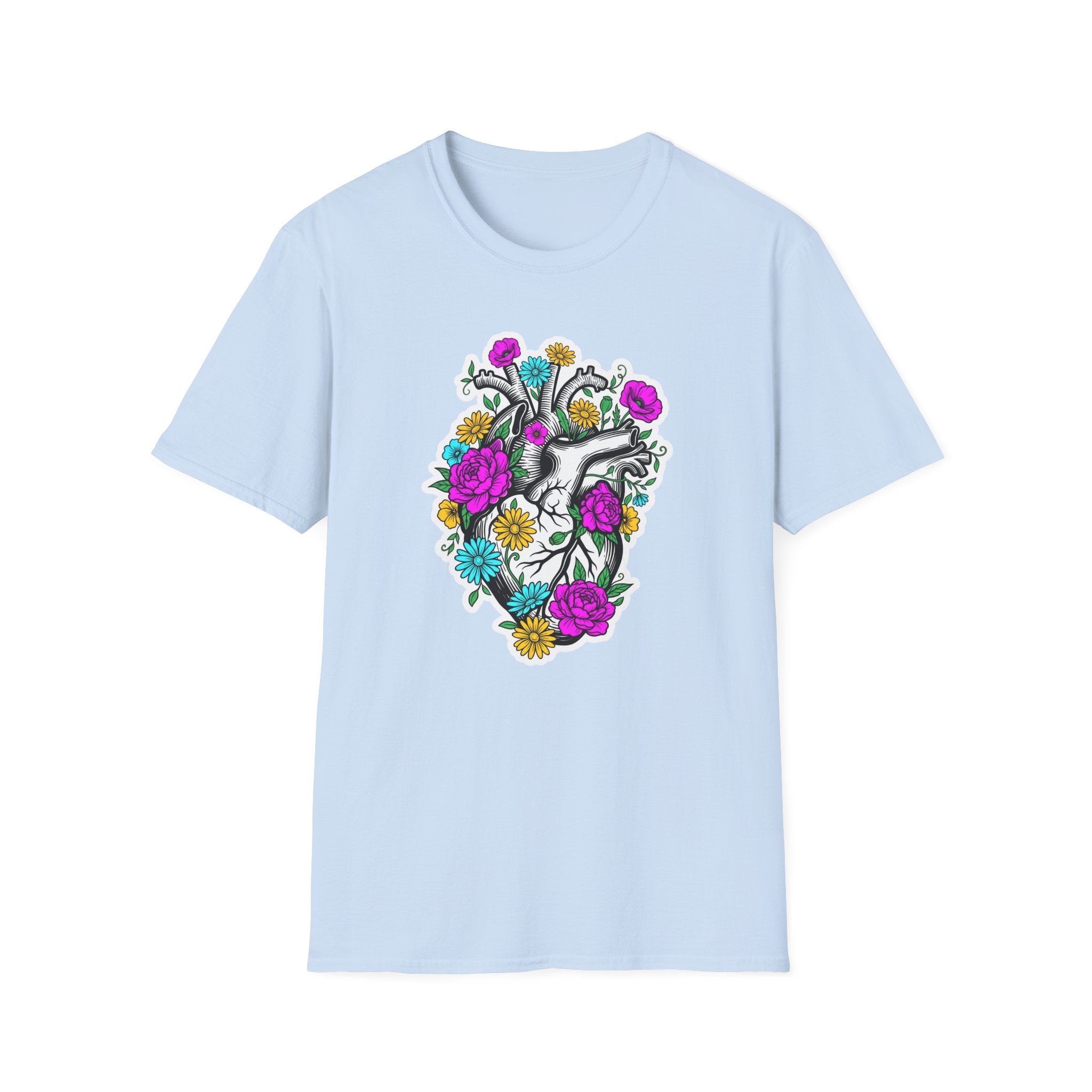 Bright Floral Heart T-Shirt